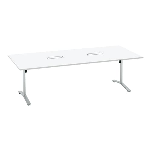 ビエナ 固定角形配線T塗装銀脚アジャスタ幅240W