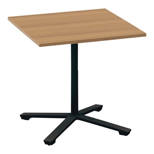 ビエナ 固定正方形 単柱塗装黒脚キャスタ 幅75M