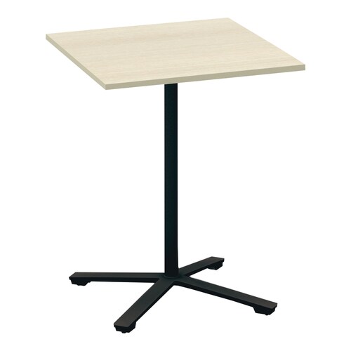 ビエナ固定正方形ハイ単柱塗装黒脚アジャスタ幅75N