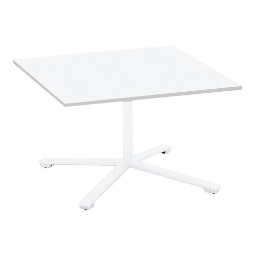 ビエナ固定正方形ロー単柱塗装白脚アジャスタ幅90W