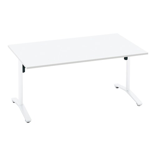 ビエナ固定角形T塗装白脚キャスタ幅150奥行90W