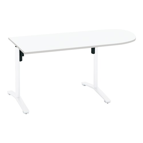 ビエナ 固定U字形 T塗装白脚キャスタ 幅150W