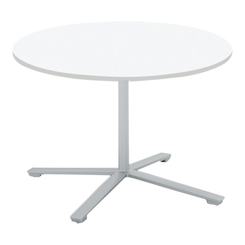 ビエナ 固定円形単柱塗装銀脚キャスタ 直径105W