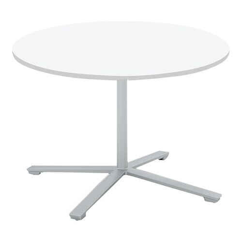 ビエナ 固定円形単柱塗装銀脚アジャスタ直径105W