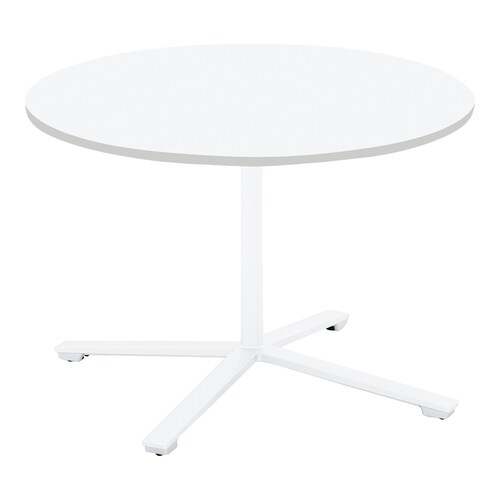 ビエナ 固定円形単柱塗装白脚キャスタ 直径105W