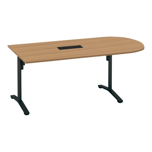 ビエナ固定U字形配線T塗装黒脚アジャスタ幅180M