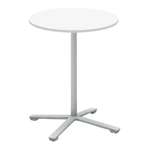 ビエナ固定円形ハイ単柱塗装銀脚アジャスタ直径75W