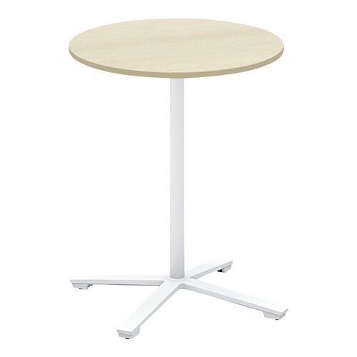 ビエナ固定円形ハイ単柱塗装白脚アジャスタ直径75N