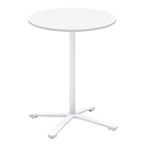 ビエナ固定円形ハイ単柱塗装白脚アジャスタ直径75W