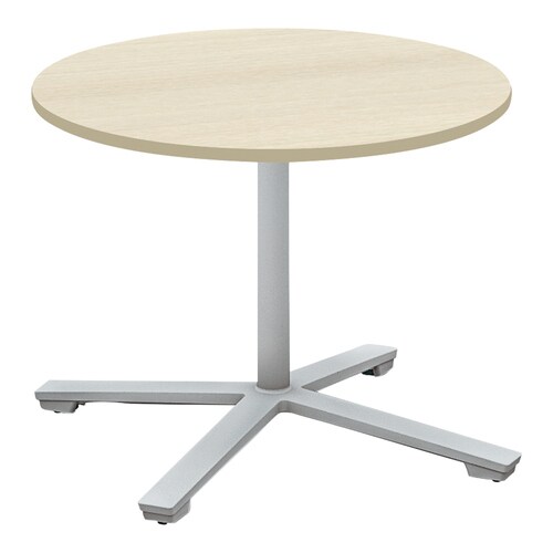 ビエナ固定円形ロー単柱塗装銀脚アジャスタ直径75N