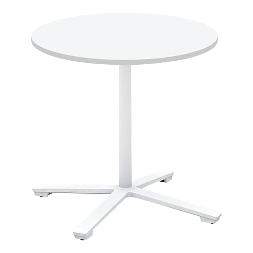 ビエナ 固定円形単柱塗装白脚アジャスタ 直径75W