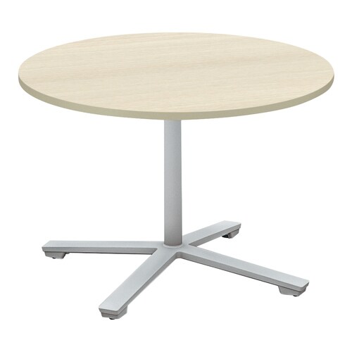 ビエナ固定円形ロー単柱塗装銀脚アジャスタ直径90N