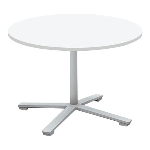 ビエナ固定円形ロー単柱塗装銀脚アジャスタ直径90W