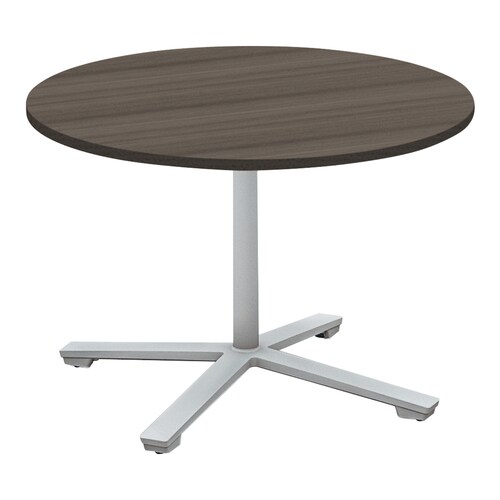 ビエナ固定円形ロー単柱塗装銀脚アジャスタ直径90B