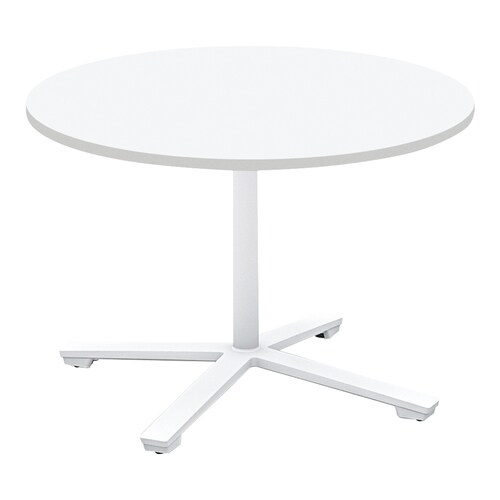 ビエナ固定円形ロー単柱塗装白脚アジャスタ直径90W