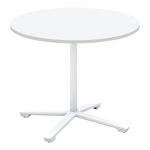 ビエナ 固定円形単柱塗装白脚アジャスタ 直径90W