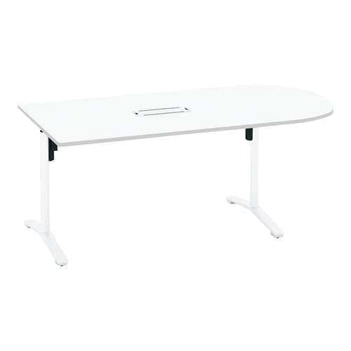 ビエナ固定U字形配線T塗装白脚アジャスタ幅180W