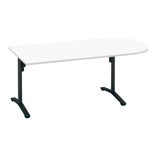 ビエナ 固定U字形 T塗装黒脚キャスタ 幅180W