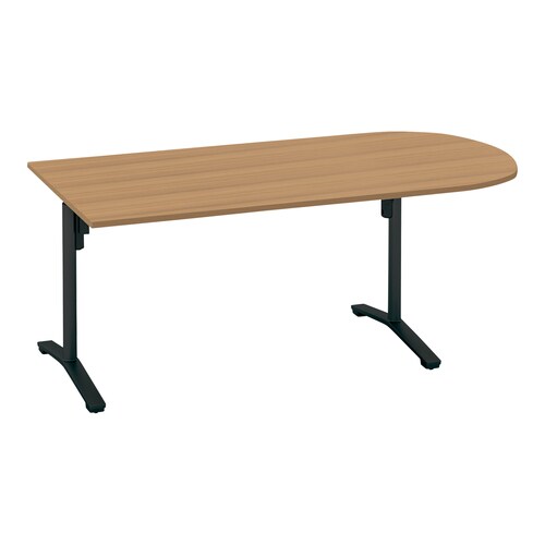 ビエナ 固定U字形T塗装黒脚アジャスタ 幅180M