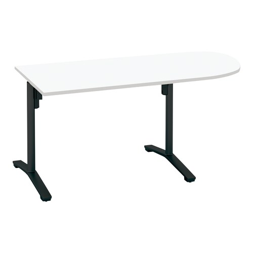 ビエナ 固定U字形 T塗装黒脚キャスタ 幅150W