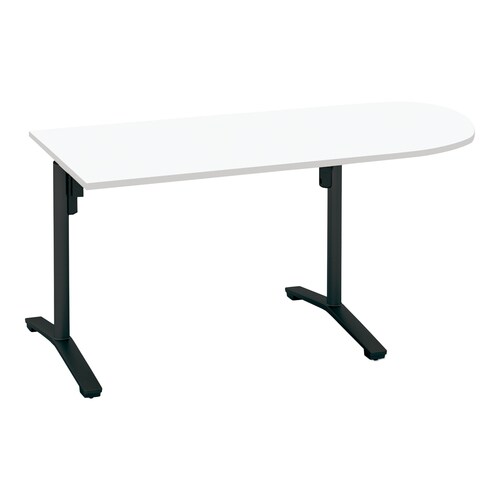 ビエナ 固定U字形T塗装黒脚アジャスタ 幅150W