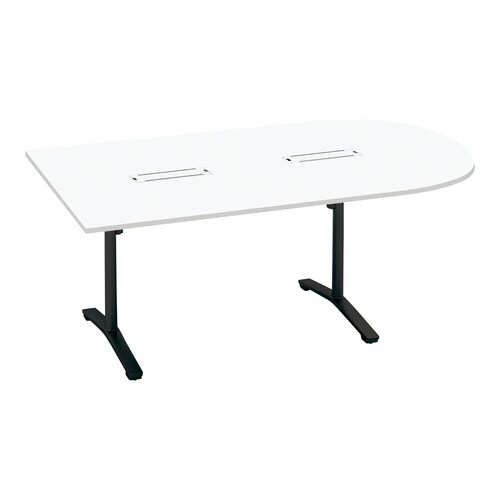 ビエナ固定U字形配線T塗装黒脚アジャスタ幅210W