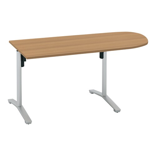 ビエナ 固定U字形 T塗装銀脚キャスタ 幅150M