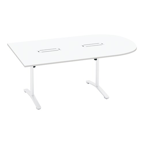 ビエナ固定U字形配線T塗装白脚アジャスタ幅210W