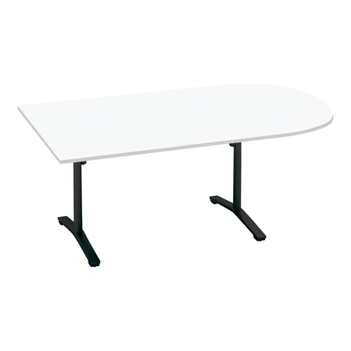 ビエナ 固定U字形 T塗装黒脚キャスタ 幅210W