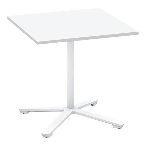 ビエナ 固定正方形 単柱塗装白脚キャスタ 幅75W