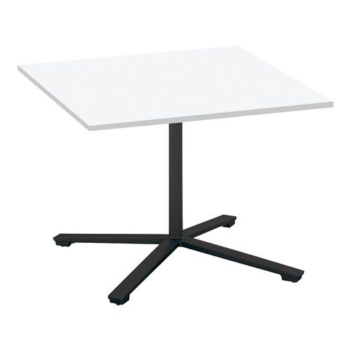 ビエナ 固定正方形 単柱塗装黒脚キャスタ 幅90W