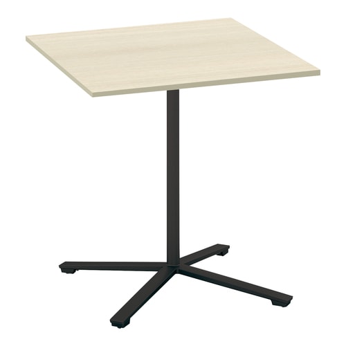 ビエナ固定正方形ハイ単柱塗装黒脚アジャスタ幅90N