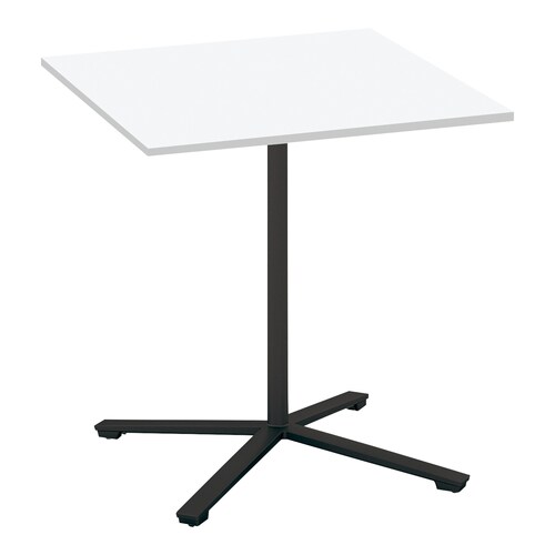 ビエナ固定正方形ハイ単柱塗装黒脚アジャスタ幅90W