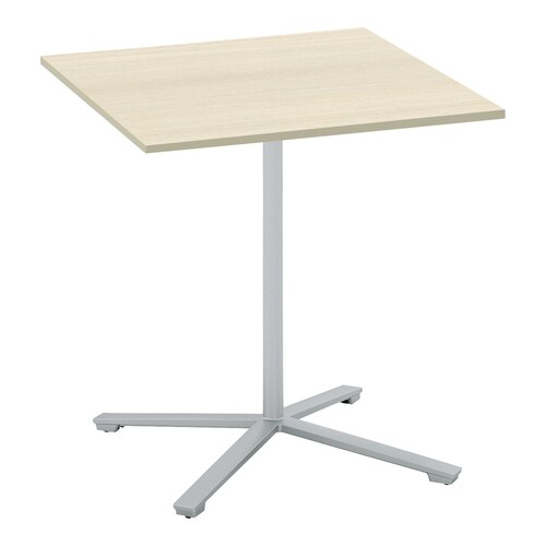 ビエナ固定正方形ハイ単柱塗装銀脚アジャスタ幅90N