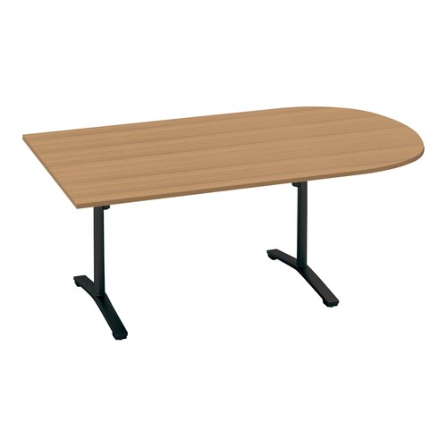 ビエナ 固定U字形T塗装黒脚アジャスタ 幅210M