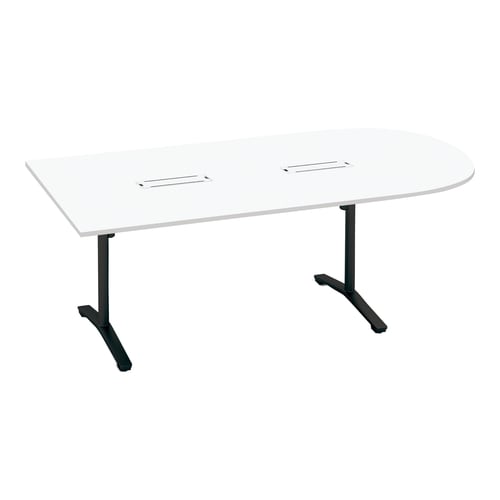 ビエナ固定U字形配線T塗装黒脚アジャスタ幅240W