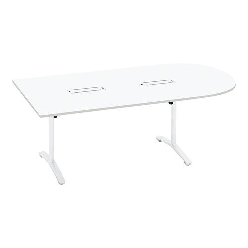 ビエナ固定U字形配線T塗装白脚アジャスタ幅240W