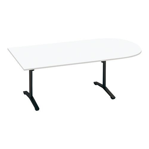 ビエナ 固定U字形 T塗装黒脚キャスタ 幅240W