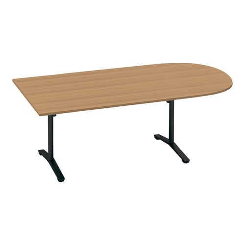 ビエナ 固定U字形T塗装黒脚アジャスタ 幅240M