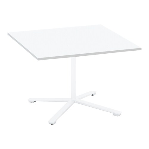 ビエナフラップ正方形単柱塗装白脚キャスタ幅105W