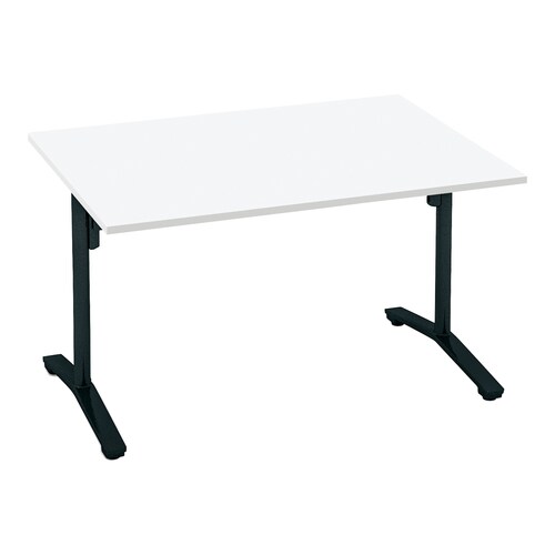 ビエナ フラップ角形T塗装黒脚キャスタ12090W