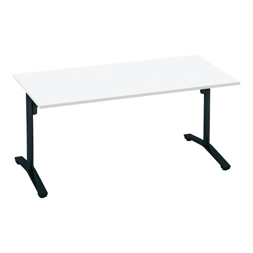 ビエナ フラップ角形T塗装黒脚キャスタ15075W