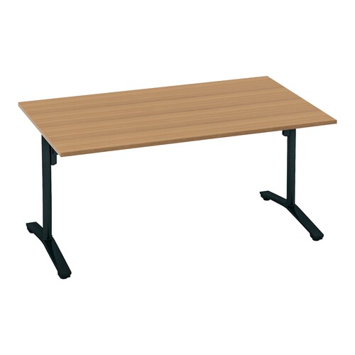 ビエナ フラップ角形T塗装黒脚キャスタ15090M