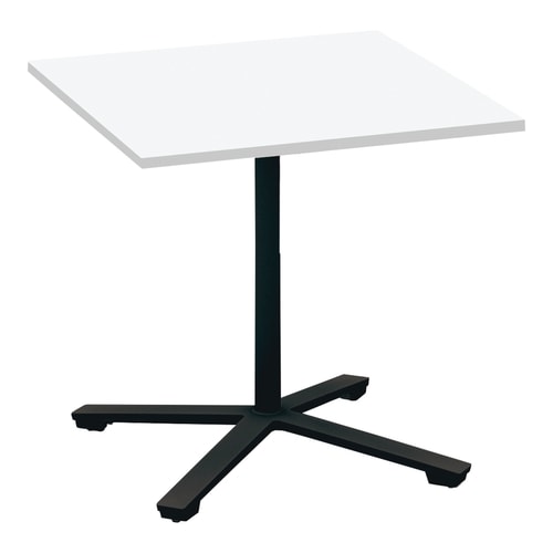 ビエナ フラップ正方形単柱塗装黒脚キャスタ幅75W