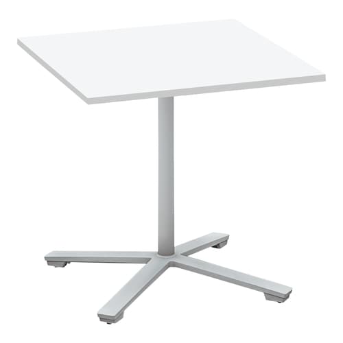 ビエナ フラップ正方形単柱塗装銀脚キャスタ幅75W