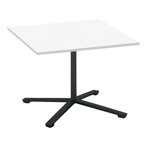 ビエナ フラップ正方形単柱塗装黒脚キャスタ幅90W