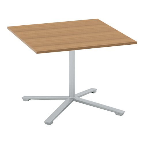 ビエナ フラップ正方形単柱塗装銀脚キャスタ幅90M