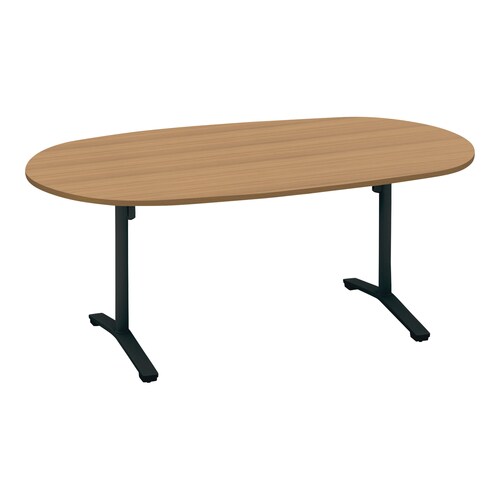 ビエナ フラップ楕円形T塗装黒脚キャスタ幅180M