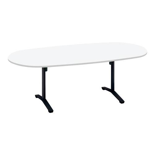 ビエナ フラップ楕円形T塗装黒脚キャスタ幅210W