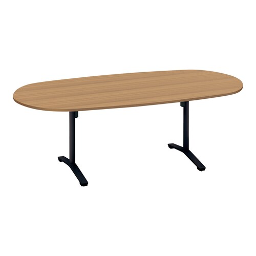 ビエナ フラップ楕円形T塗装黒脚キャスタ幅210M